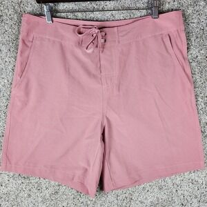 Kortni Jeane Board Shorts Mens 36 Pink Lace Up Mesh Lined Swim Trunks NWOT